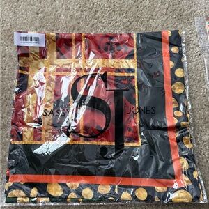 Sassy Jones Black and Gold Scarf